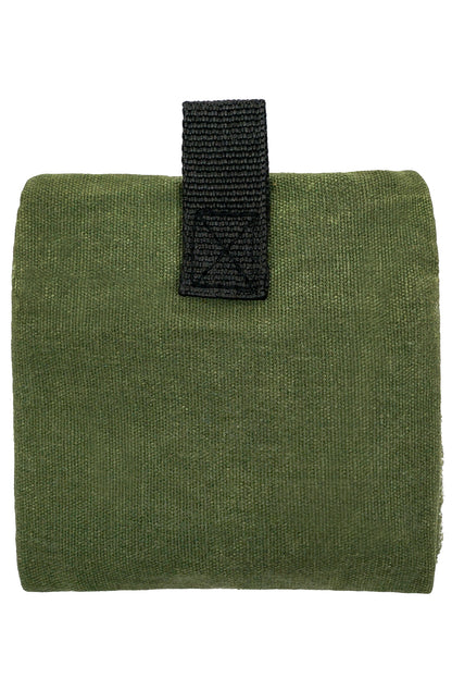 QuickStash - Mini EDC Zipper Pouch, EDC Canvas Pouch, Pocket Organizer, Mighty Pouch for Men, EDC Bags with Velcro, Small Tool Pouch, Utility Pouch for Multitools, Waxed Compact Organizer