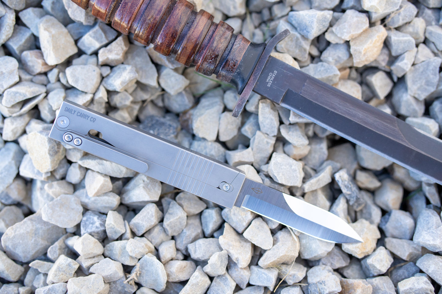 Parachute M3 Trench Edition - Titanium Gravity Knife
